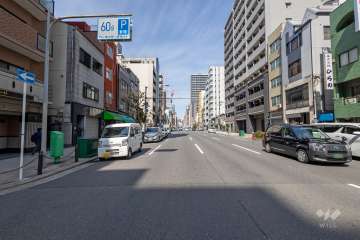 敷地東側の前面道路