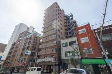 ライオンズマンション松屋町の外観（北東側から）