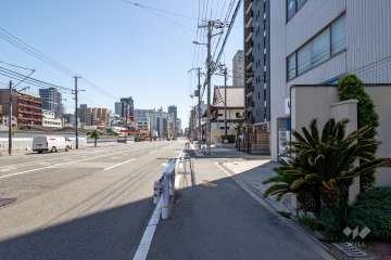 敷地東側の前面道路　