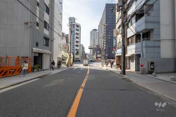 敷地北側の前面道路　　