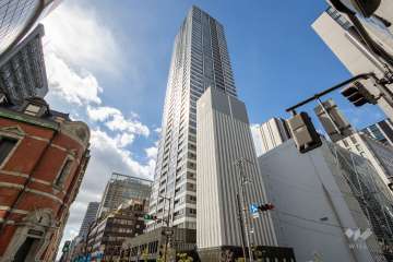 淀屋橋アップルタワーレジデンスの外観（北東側から）