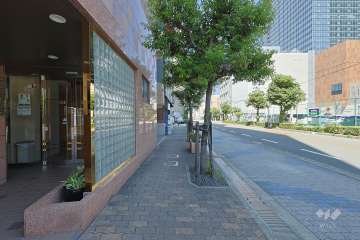 敷地の東側前面道路（南側から）