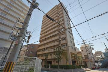 キングマンション福島2の外観（北東側から）