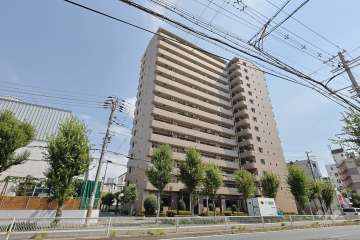 キングマンション福島6の外観（北西側から）