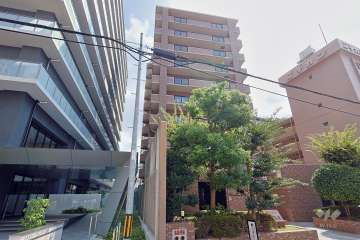 グリーンコーポ野田阪神の外観（北西側から）