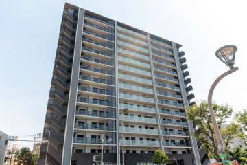 ユニハイム福島野田レジデンスの外観（北西側から）