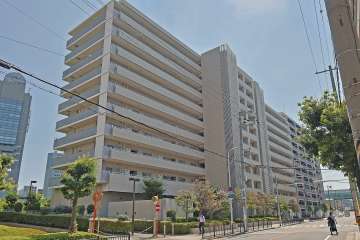 堂島川シティハウスの外観（北側から）