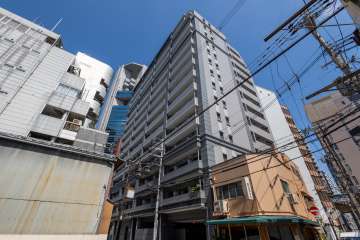 エスリード御堂筋梅田の外観（南東側から）