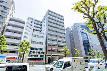 エスリード天満橋の外観（北西側から）