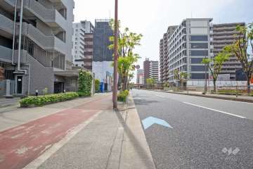 敷地北側の前面道路　　