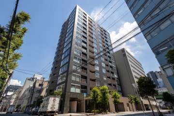 シティハウス南森町の外観（南西側から）