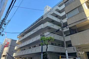 ハイネス天満橋の外観（南西側から）
