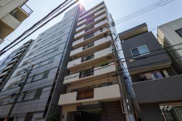 ハイラーク天満橋の外観（北東側から）