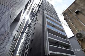 プレサンスロジェ梅田ノースの外観（南東側から）