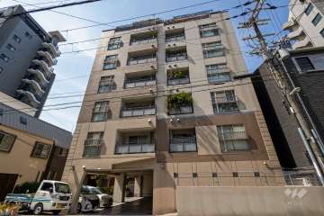 ベルデフラッツ南森町の外観（南東側から）