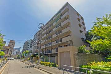 朝日プラザ中津の外観（北東側から）