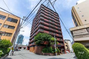 朝日プラザ同心町の外観（南西側から）