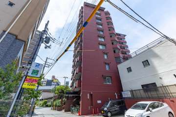 朝日プラザ同心町の外観（南東側から）