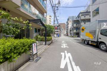 敷地東側の前面道路　