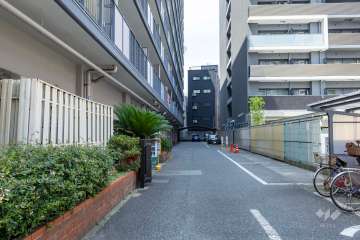 駐車場の出入口