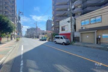 敷地北側の前面道路