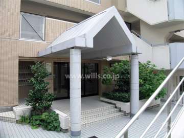 オートロック付きのエントランス