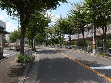 1号棟の南側の通りは、街路樹がきれいです。