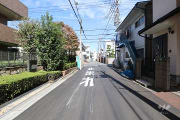 敷地東側の前面道路　