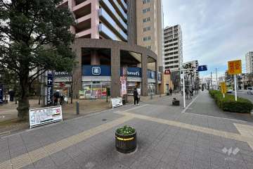 敷地北側の前面道路（東側から）