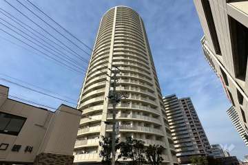 ドリームタワーキュアレジデンスの外観（南東側から）