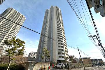 ドリームタワーキュアレジデンスの外観（北西側から）