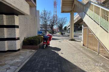 敷地北西側の前面道路