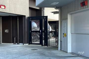 駐輪場の出入り口