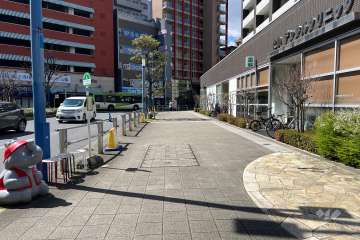 敷地南東側の前面道路