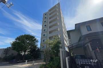 ライオンズ東川口グレーステラスの外観（北西側から）