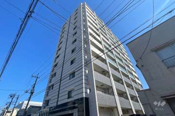 サンデュエル川口青木の外観（南西側から）