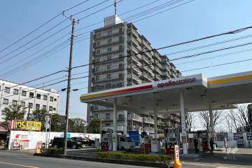 グリーンパーク鳩ヶ谷A棟の外観（北西側から）