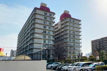 グリーンビューニュー川口の外観（北東側から）