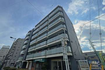 青木パークハイツの外観（北東側から）