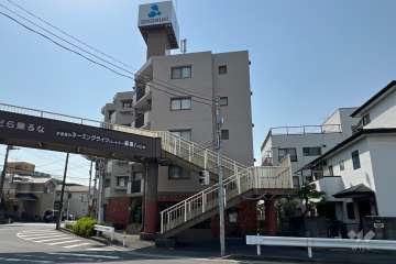 セザール第2川口朝日町の外観（北東側から）