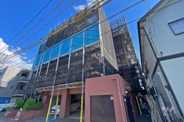 セザールガーデン上青木の外観（北西側から）