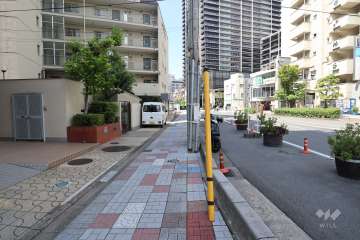 敷地北側の前面道路（東側から）