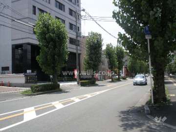 マンションの北側前面道路