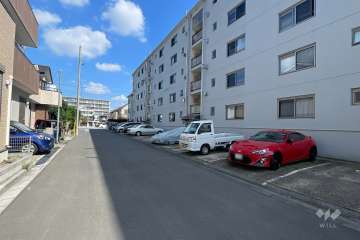 敷地北西側の前面道路　