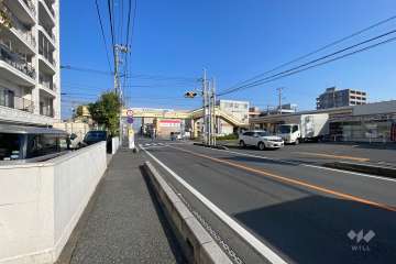 敷地東側の前面道路　