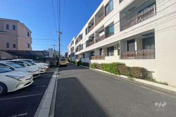 敷地東側の前面道路　