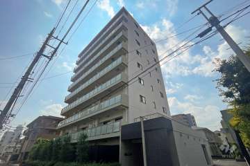 フォースター川口パークサイドの外観（北東側から）