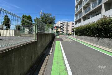 敷地南側の前面道路