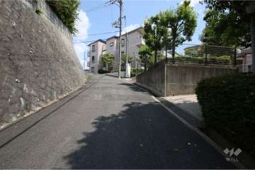 敷地北側の前面道路