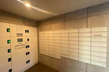 共用ポストと宅配ボックス